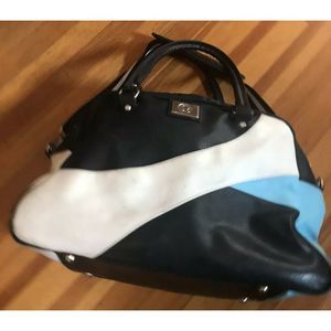 Lululemon Speedy Bag Blue White/black Yoga Gym